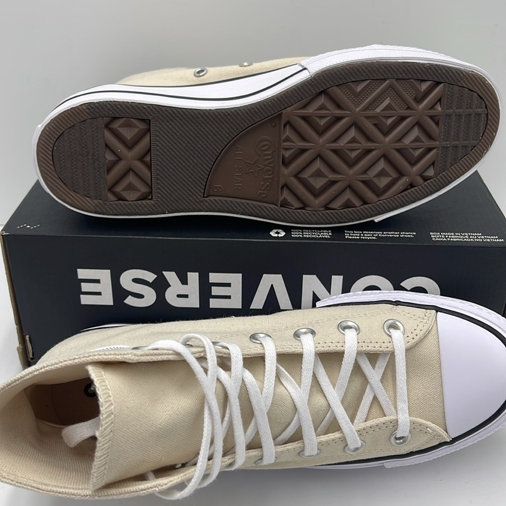 Converse WMNS Cream High-Top Platform Sneakers A08214F
CTAS LIFT HI
NATURAL IVOR - Picture 3 of 16